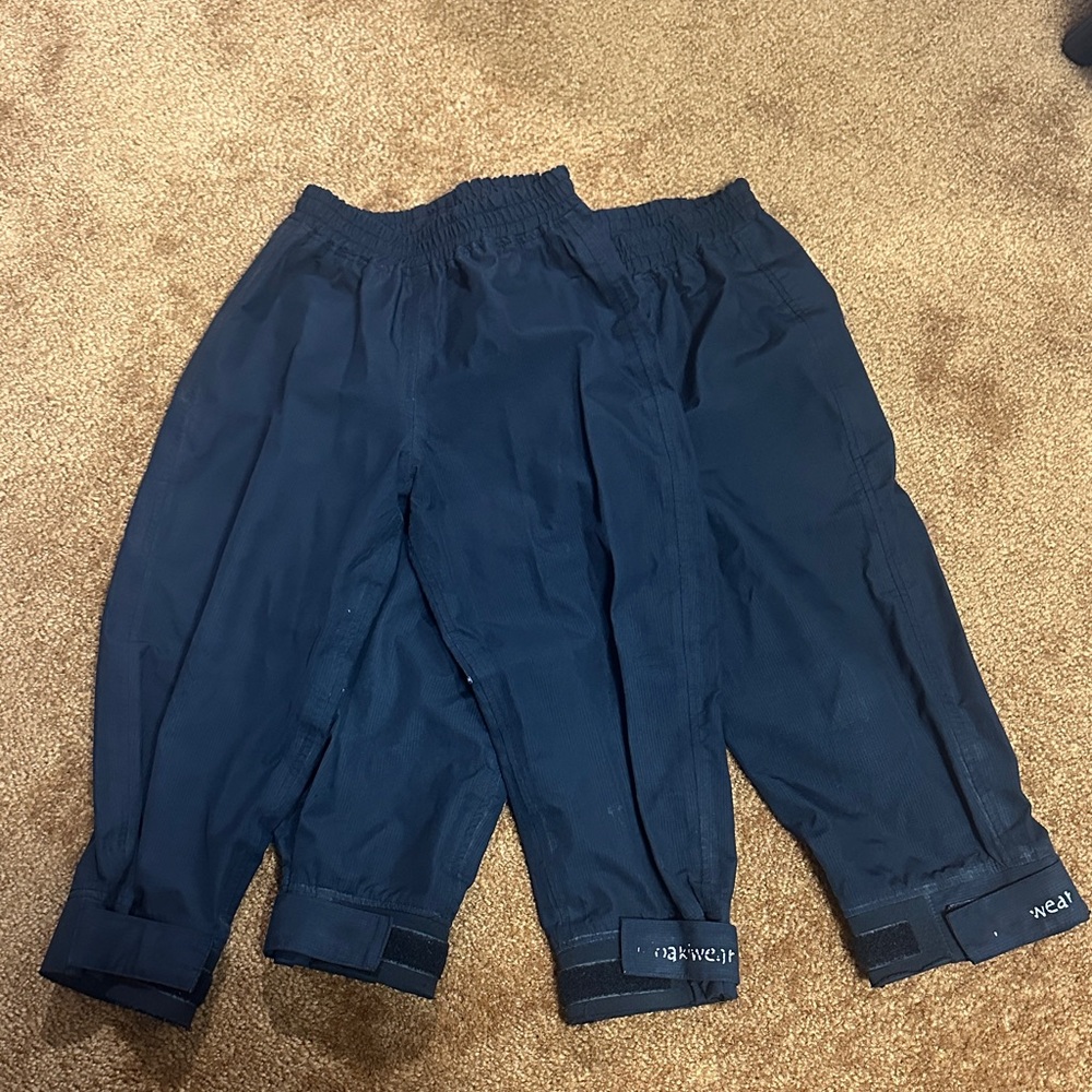 Black Oaki wear rain pants bundle both Sized 4/5